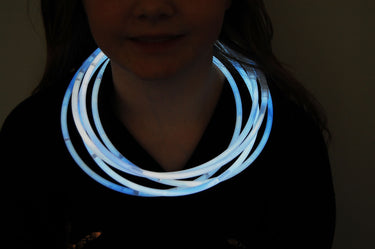 Premium Jumbo White Glow Necklaces- 50 per package